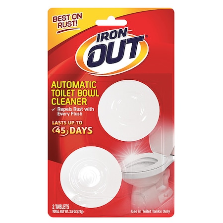 Iron Out Toilet Bowl Cleaner, 2.5 oz, Box, PK12 AT12T