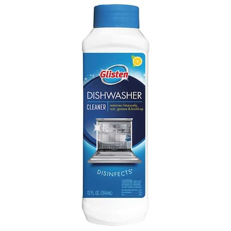 Glisten Dishwasher Machine Clnr, Liq, Btl, 12oz, PK6 DM06N