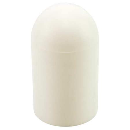 Caplugs Ultrabake Silicone Cap, White, Silicone, 100 PK SC1350 SH-51180