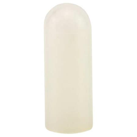 Caplugs Straight Sided Cap, Clear, Silicone 500 PK SC343-1000 SH-57810