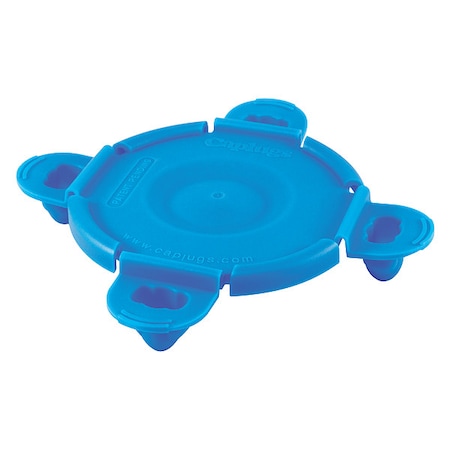 Caplugs Toggle Lock FLG Protectors, Blue, Red, Low Density Polyethylene 60 PK TLF-150-2000 QTLF150-2000Q1