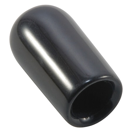 Caplugs Vinyl Cap, Black, Vinyl 1000 PK VC-250-8 99190106