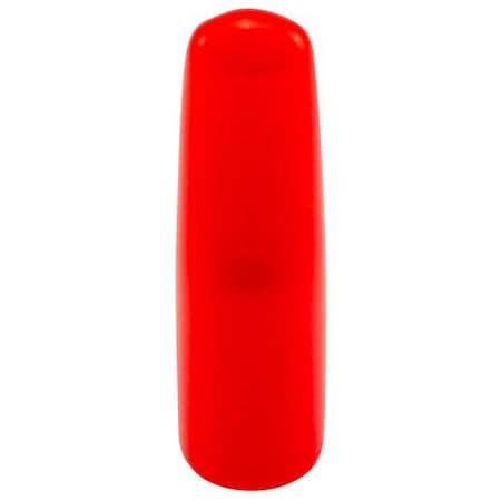 Caplugs Vinyl Flat Pull-Tab Cap, Black, Red, Vinyl 1000 PK VFC-207-8 99190422