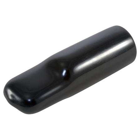 Caplugs Vinyl Flat Pull-Tab Cap, Black, Red, Vinyl 3000 PK VFC-365-12 J350A11A