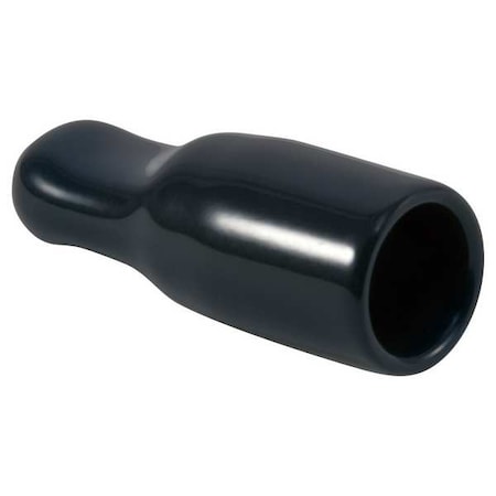 Caplugs Vinyl Ergonomic Pull-Tab Cap, Black, Red, Vinyl 1000 PK VFE-450-6 99192060