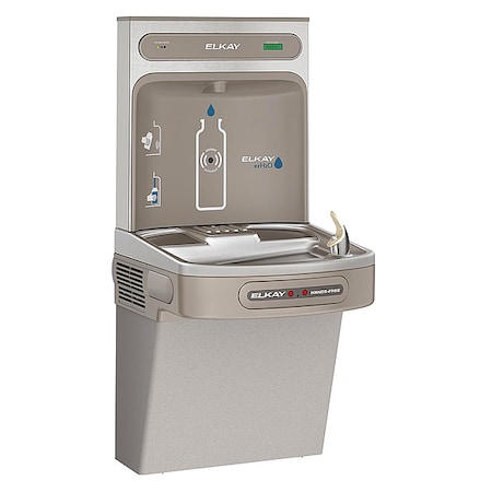 Elkay Indoor, Yes ADA, Drinking Fountain with Bottle Filler LZO8WSLK
