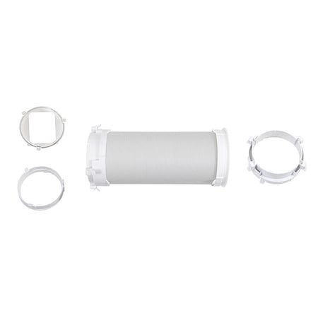 Dayton Exhaust Hose Assembly, 2-3/16 in H, Plastic 60NK85