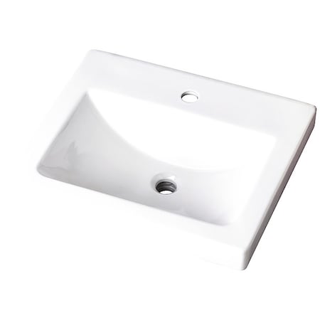 Gerber Bathroom Sink, 20.875"x17.75"x7.25", White G0012892