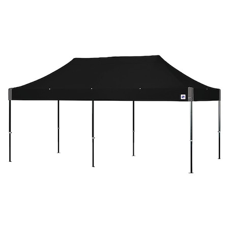E-Z Up Portable Shelter, 20 ft L, Polyester END3ABK20VTKMCBK