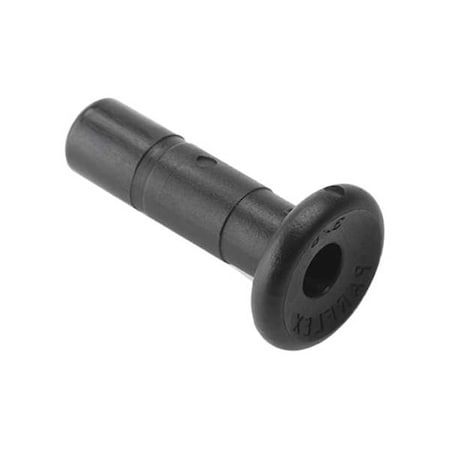 Trueseal Push-Fit Fitting Plug, 3/8 in Tube Size, PVDF, Black FB6TPL