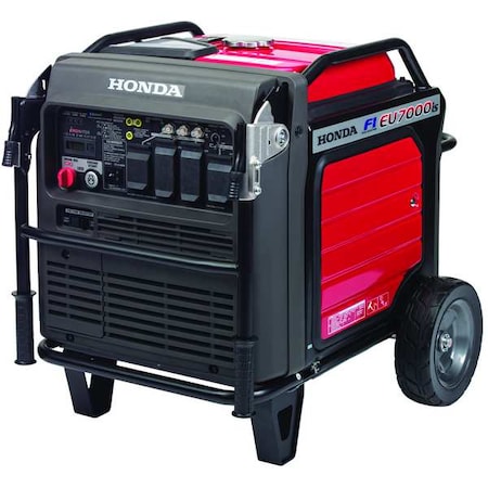 Honda Portable Generator, Gasoline, 5,500 W Rated, 7,000 W Surge, Electric, Recoil Start, 120/240V AC EU70001AN