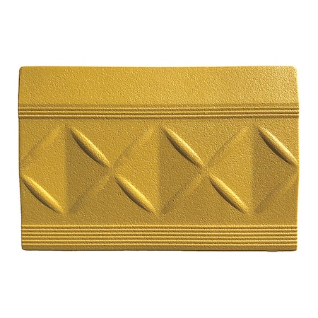 Ergo Advantage Safe-Flex Ramp Edge, 4 in W x PVC, Yellow A10Y