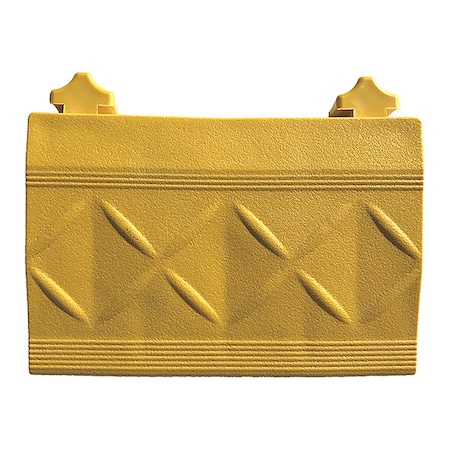 Ergo Advantage Safe-Flex Ramp Edge, 1 in Thickness, PVC, Yellow A11Y