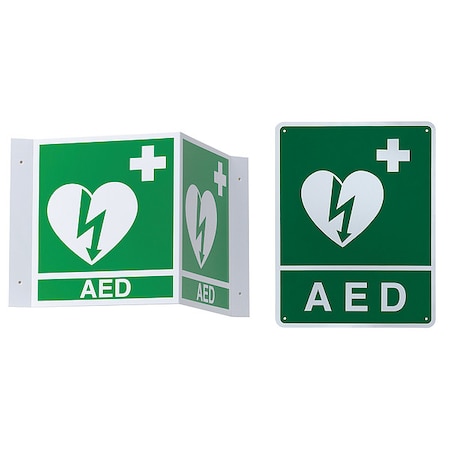 Zoll AED Wall Sign Kit, 8-1/2" H x 11" W 8000-0825