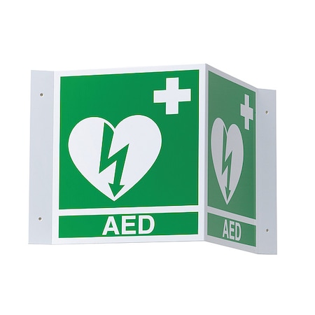 ZOLL AED 3-D Wall Sign, 8-1/2 H x 11" W 9310-0738