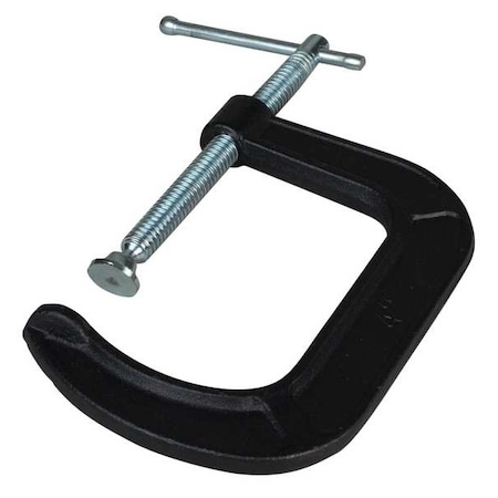 Bessey C-Clamp, 4 in Maximum Opening, Black CM40