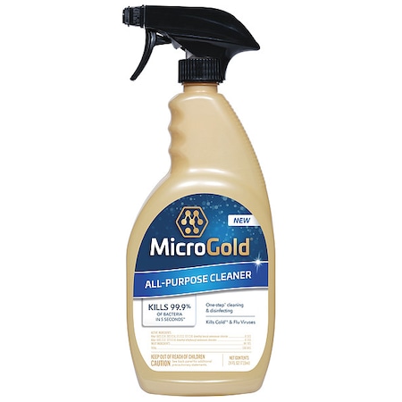 Microgold All Purpose Disinfectant Cleaner, Trigger Spray Bottle, Unscented, 6 PK MG0101