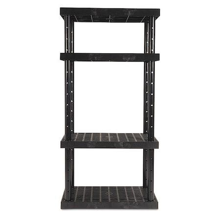 Durashelf Plastic Shelving, 24 in D, 36 in W, 72 in H, 4 Shelves AST3624x4