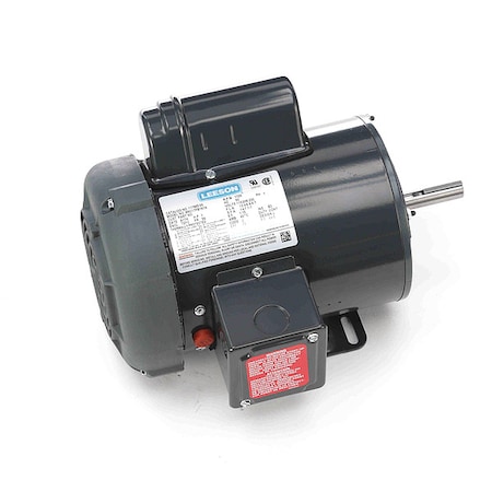 Leeson Farm Duty Motor, Capacitor-Start, 1 HP, 115/208-230V AC, 1,725 Nameplate RPM, 56 Frame M009088.00