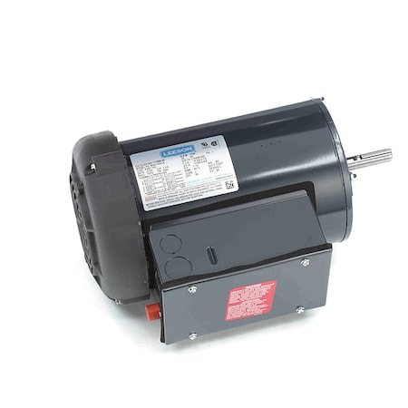 Leeson Farm Duty Motor, Capacitor-Start/Run, 1 1/2 HP, 115/208-230V AC, 1,725 Nameplate RPM, 56 Frame M009089.00