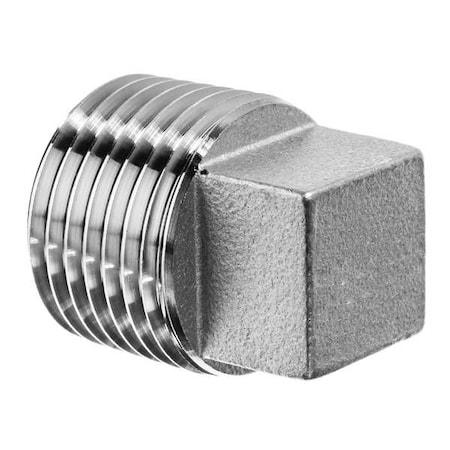 Zoro Select Square Head Plug, Aluminum, 1/2 ", MNPT ZUSA-PF-9580