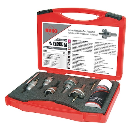 Rothenberger Hole Saw Kit, 7pcs, Sizes:20 mm-35 mm 105300