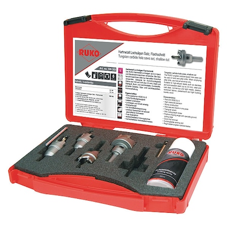 Rothenberger Hole Saw Kit, 6pcs, Sizes:16.5 mm-32.5 mm 105302
