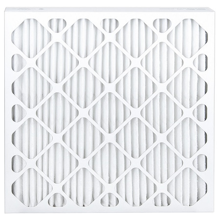 Zoro Select 24x24x2 Pleated Air Filter, High Capacity, Synthetic, MERV 13, 1.0 to 3.0 micron 60RD84