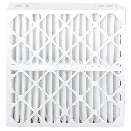 Zoro Select 24x24x4 Pleated Air Filter, High Capacity, Synthetic, MERV 13, 1.0 to 3.0 micron 60RD89