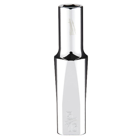 Milwaukee Tool 3/8 in. Drive 5/16 in. SAE 6-Point Deep Socket with FOUR FLAT Sides 45-34-3125