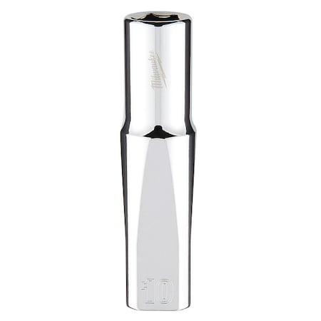 Milwaukee Tool 3/8 in. Drive 10mm Metric 6-Point Deep Socket with FOUR FLAT Sides 45-34-0010