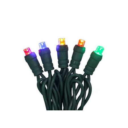 Zoro Select StringLights, 25ft, Button, 50LEDs, Multi 60RG10