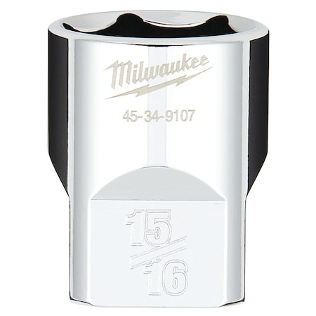 Milwaukee Tool 1/2 in. Drive 15/16 in. SAE 6-Point Socket with FOUR FLAT Sides 45-34-9107