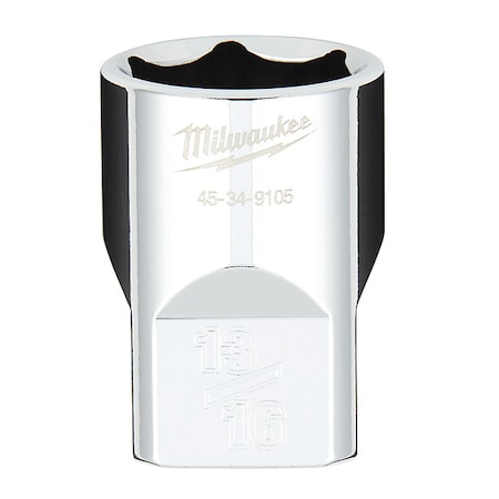 Milwaukee 1/2 in. Drive 13/16 in. SAE 6-Point Socket with FOUR FLAT Sides - 45-34-9105