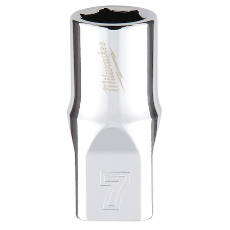 Milwaukee Tool 1/4 in. Drive 7mm Metric 6-Point Socket with FOUR FLAT Sides 45-34-9033
