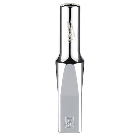 Milwaukee Tool 1/4 in. Drive 5mm Metric 6-Point Deep Socket with FOUR FLAT Sides 45-34-9042