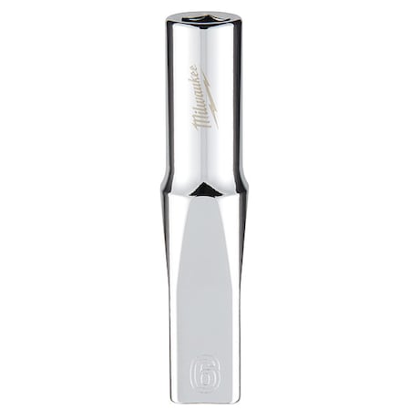 Milwaukee Tool 1/4 in. Drive 6mm Metric 6-Point Deep Socket with FOUR FLAT Sides 45-34-9044