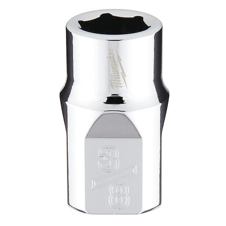 Milwaukee Tool 3/8 in. Drive 3/8 in. SAE 6-Point Socket with FOUR FLAT Sides 45-34-9062