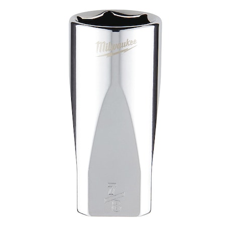 Milwaukee Tool 3/8 in. Drive 7/8 in. SAE 6-Point Deep Socket with FOUR FLAT Sides 45-34-9075