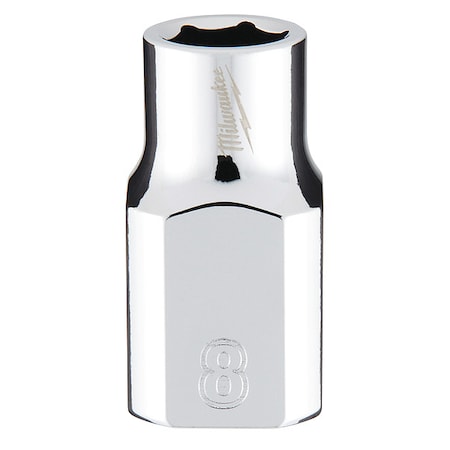 Milwaukee Tool 3/8 in. Drive 8mm Metric 6-Point Socket with FOUR FLAT Sides 45-34-9078