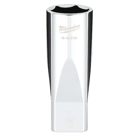 Milwaukee Tool 1/2 in. Drive 7/8 in. SAE 6-Point Deep Socket with FOUR FLAT Sides 45-34-9132