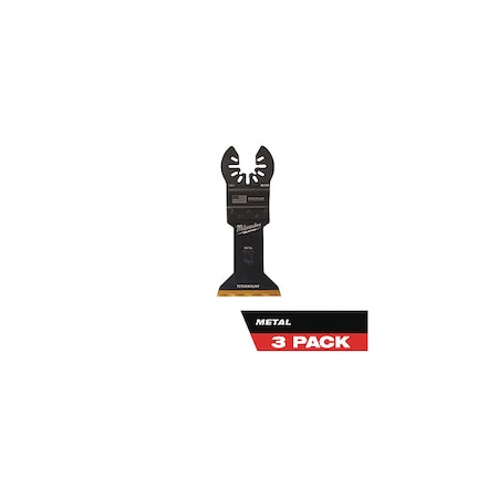 Milwaukee Tool 1-3/4 in. OPEN-LOK TITANIUM ENHANCED Metal-Cutting Oscillating Multi-Tool Blade (3 pk) 49-25-1263