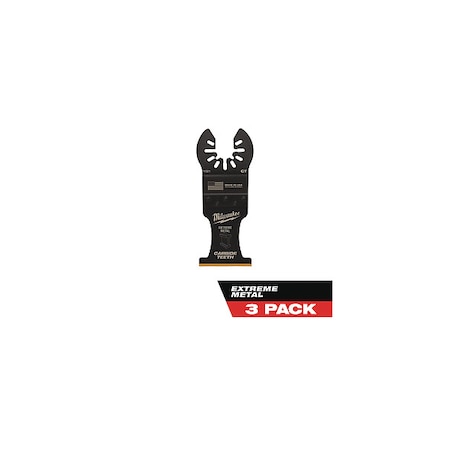 Milwaukee Tool 1-3/8 in. OPEN-LOK TITANIUM ENHANCED Carbide Teeth Metal-Cutting Oscillating Multi-Tool Blade (3 pk) 49-25-1503
