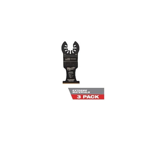 Milwaukee Tool 1-3/8 in. OPEN-LOK TITANIUM ENHANCED Carbide Teeth Multi-Material Oscillating Multi-Tool Blade (3 pk) 49-25-1523