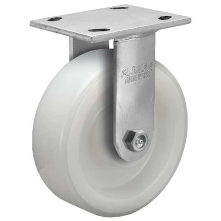 Albion 5" X 2" Non-Marking Nylon Rigid Caster, No Brake, Loads Up To 600 lb 16NW05201R