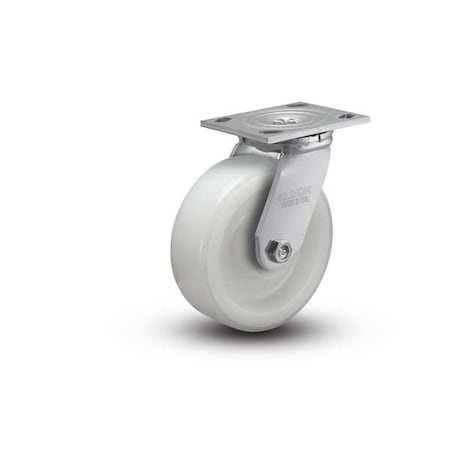 Albion 6" X 2" Non-Marking Nylon Swivel Caster, No Brake, Loads Up To 900 lb 16NW06201S