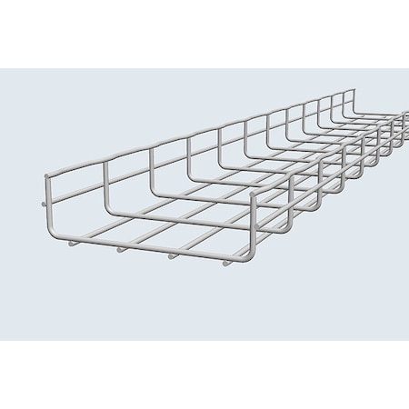 Cablofil Wire Mesh Cable Tray, 95 lb Capacity, Steel, Zinc Plated CF54/600EZ