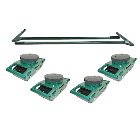 Hilman Rollers Bull Dolly Kit, 6 3/4 in L Deck RS-BSP-36P