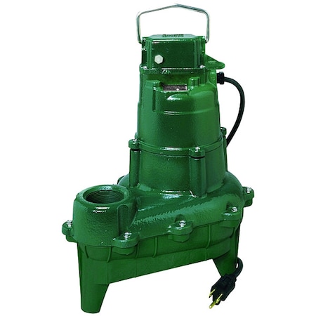 Zoeller SewageEjectorPump, 15ft, 0.4hp, 115VAC 264-0005