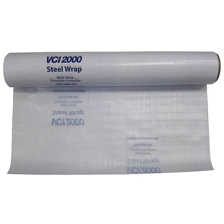 Zoro Select Steel Wrap Woven Films, Gray VSW00002